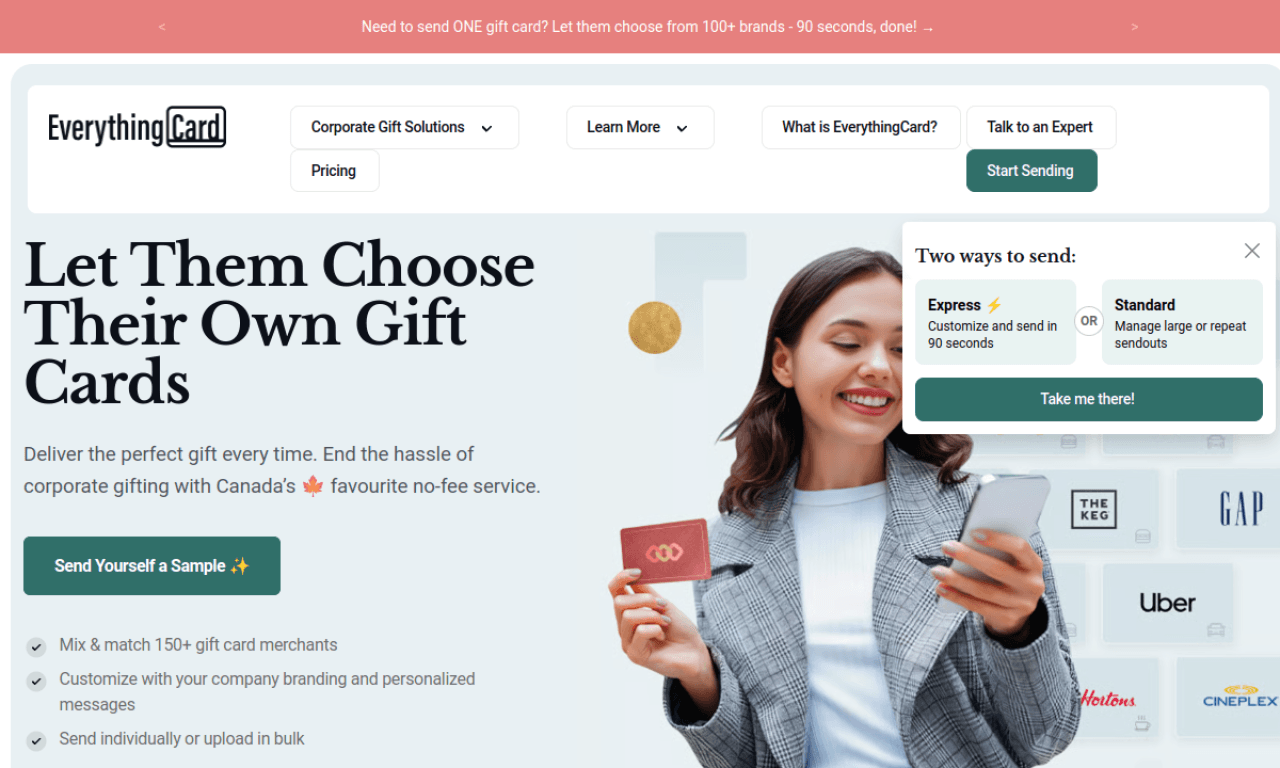 EverythingCard gift card marketplace storefront