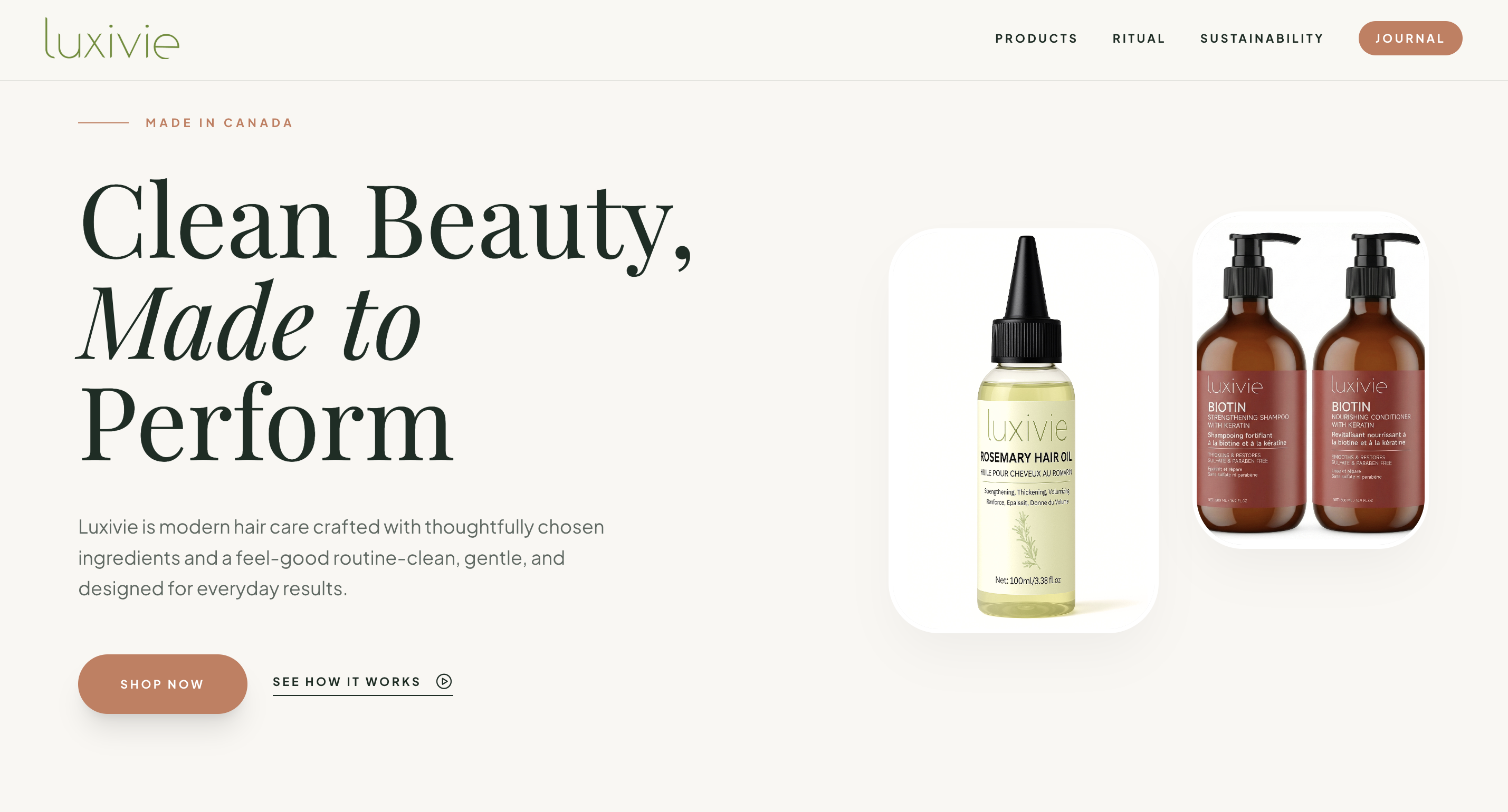 Luxivie Botanical Hair Care